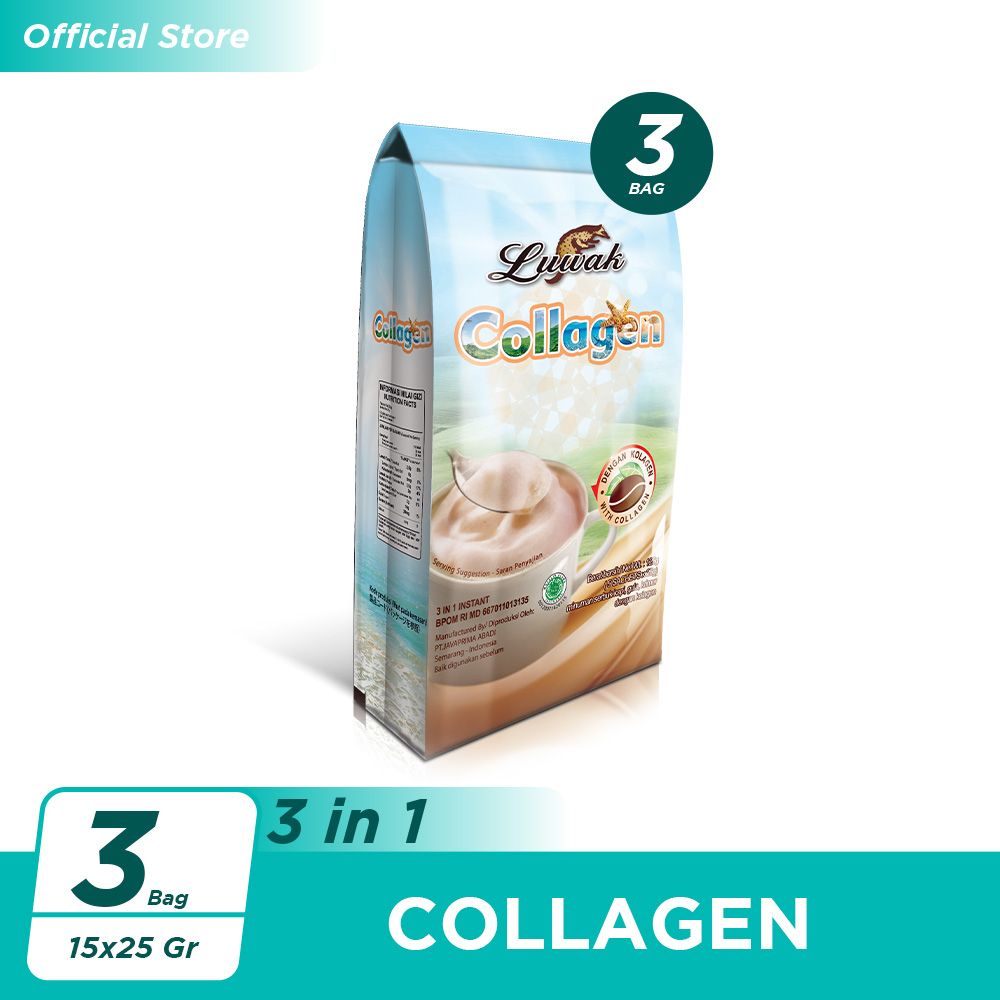 Kopi Luwak White Koffie Collagen Bag 5x25gr Triple Pack - 1