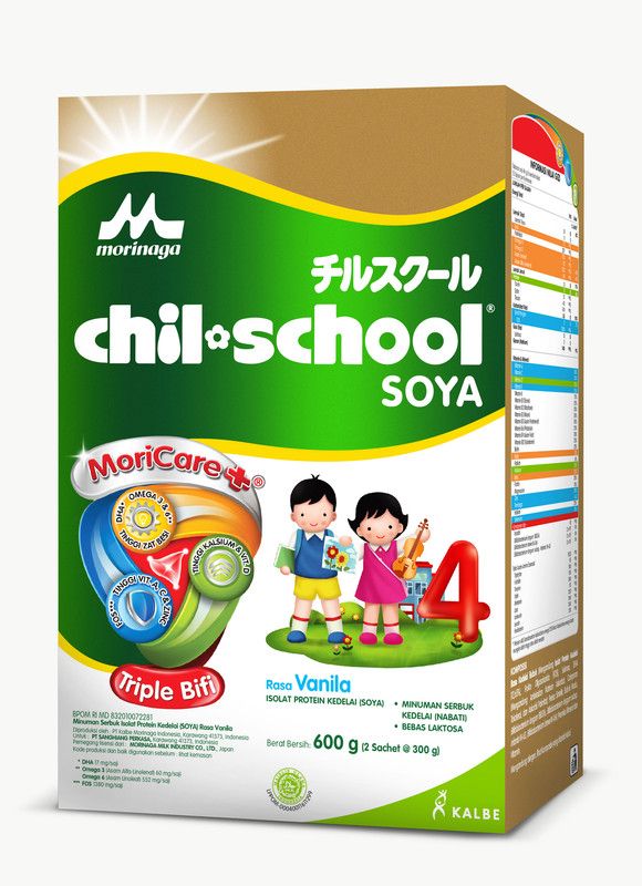 Chil School Soya Vanila 600 g Susu Pertumbuhan Anak Usia 3-12 Tahun - 1