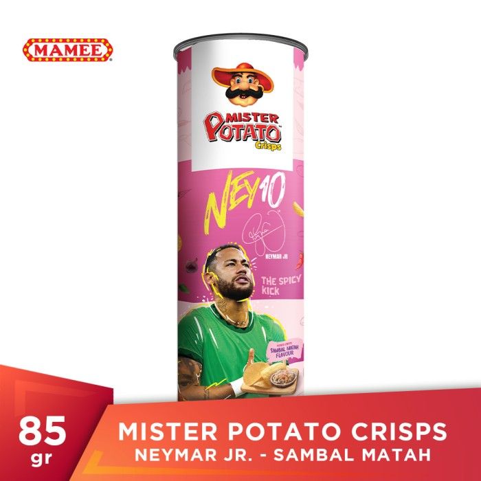 Mister Potato Crisps Sambal Matah 85gr Neymar - 1