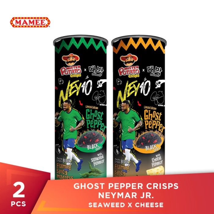 Mister Potato Crisps Ghost Pepper Seaweed x Cheese 100 gr - Neymar Special Edition - 1