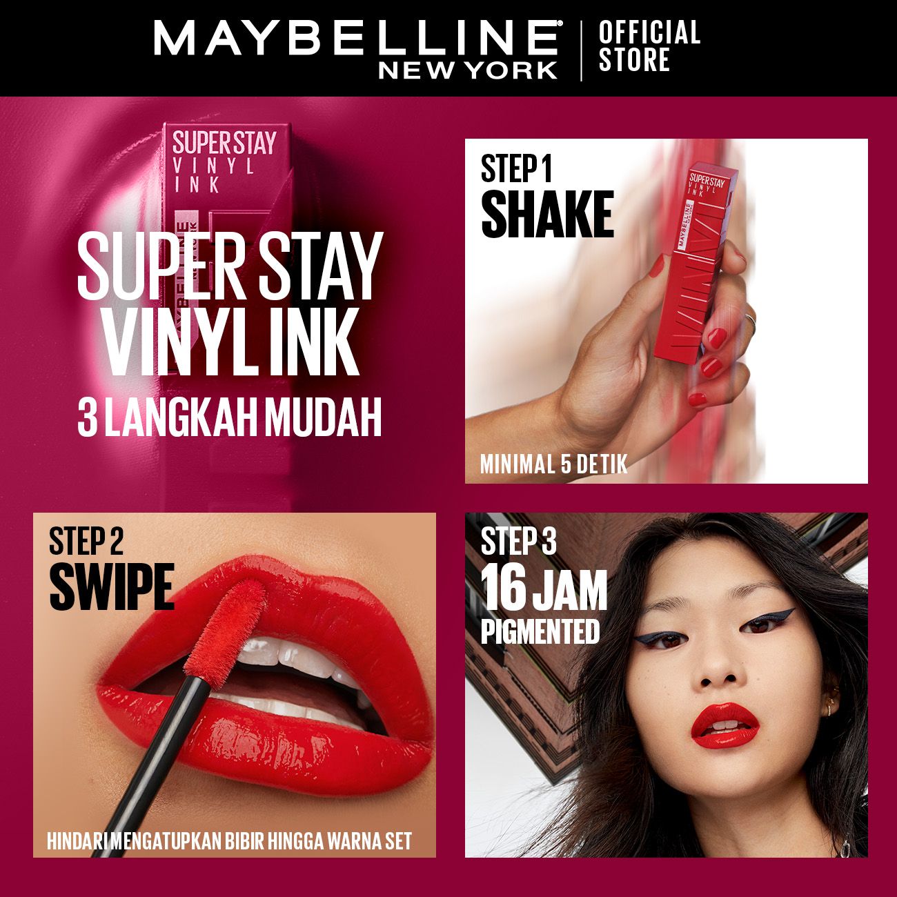 Maybelline Superstay Vinyl Ink - 10 Lippy - 4