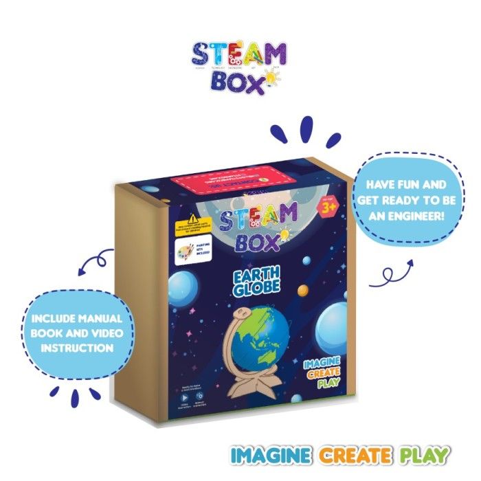Mainan Edukasi Anak - Steambox Earth Globe - 1