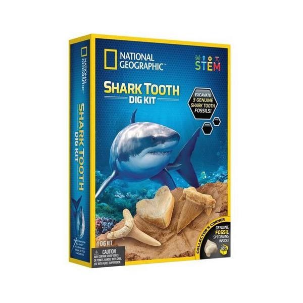 Mainan Edukasi Anak - Nat Geo Shark Tooth Dig Kit#Rtng41 - 1