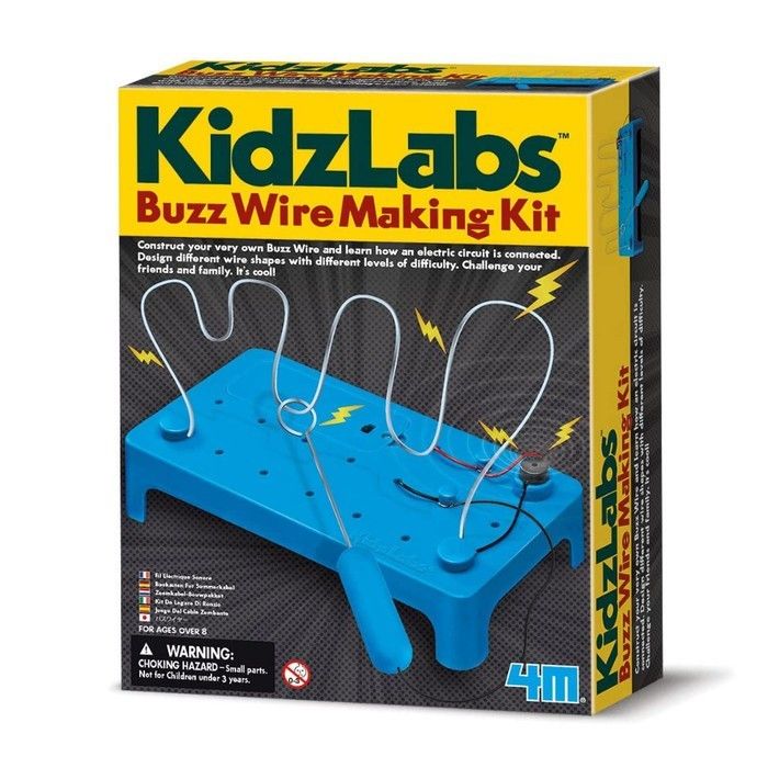 Mainan Edukasi Anak - 4M Kidz Labs/Buzz Wire Making Kit - 1