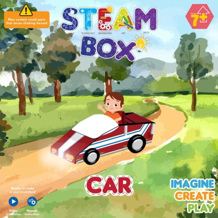 Mainan Edukasi Anak - Steambox Car - 1