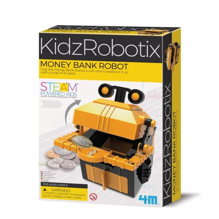Mainan Edukasi Anak - 4M Money Bank Robot 00-03422 - 1