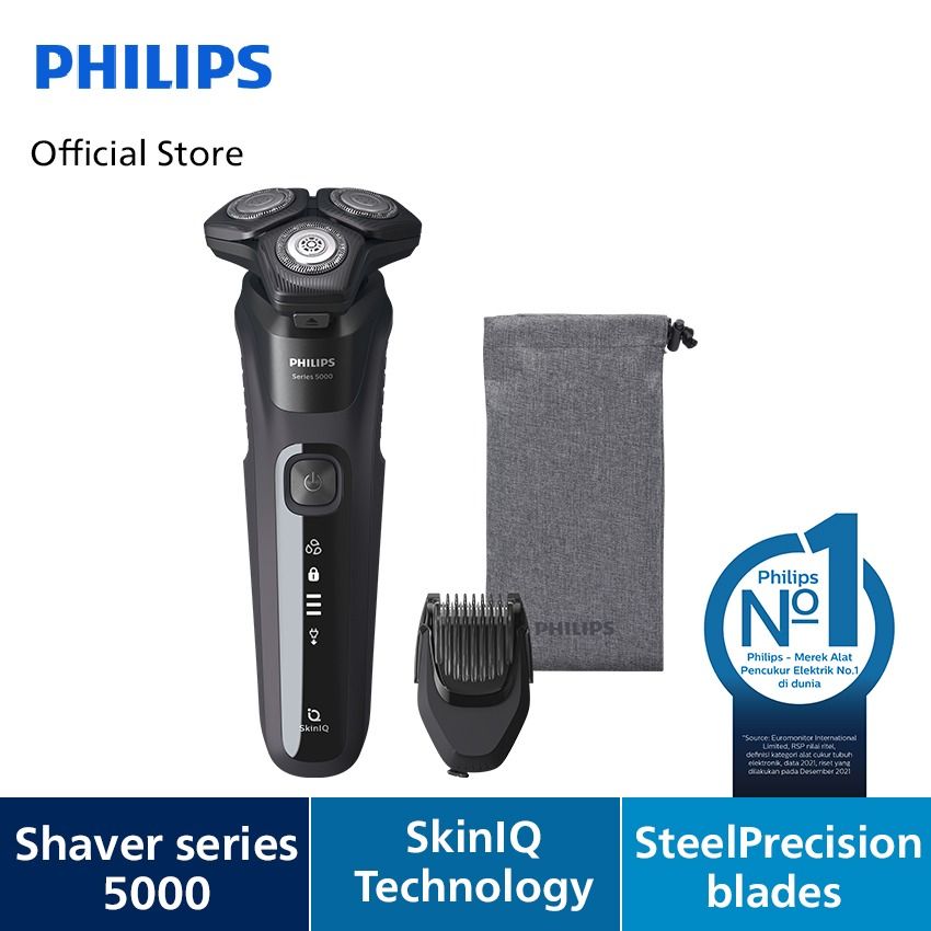 Philips Shaver 3HD 5000 Series S5588/17 Pencukur Elektrik SkinIQ - 1
