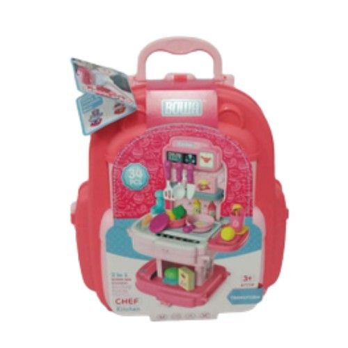 Mainan Playsets - Playfun School Bag - Kitchen Hw20049682 - 1