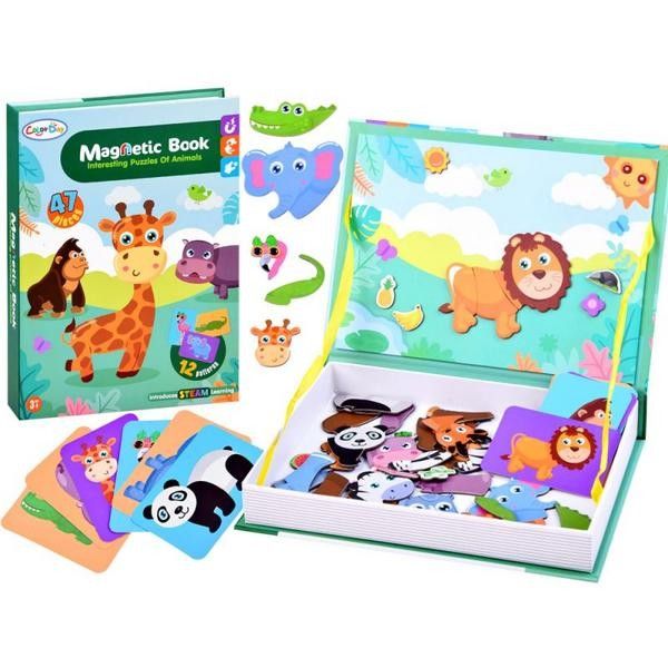 Mainan Puzzle - Magnetic Puzzles - Interersting Puzzle Of Animals Hw20070046 - 2