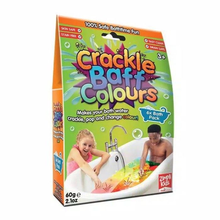 Mainan Anak - Crackle Baff Colours Mixed Colours (Red, Yellow & Blue) 60G - 1