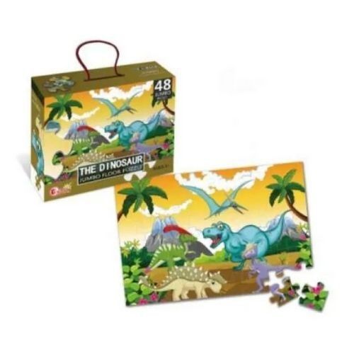 Mainan Puzzle - Playfun The Dinosaur Jumbo Floor Puzzle,48Pcs Hwa1369820 - 1