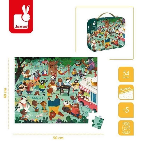 Mainan Puzzle - Janod Puzzle Family Bears - 54Pcs - 2