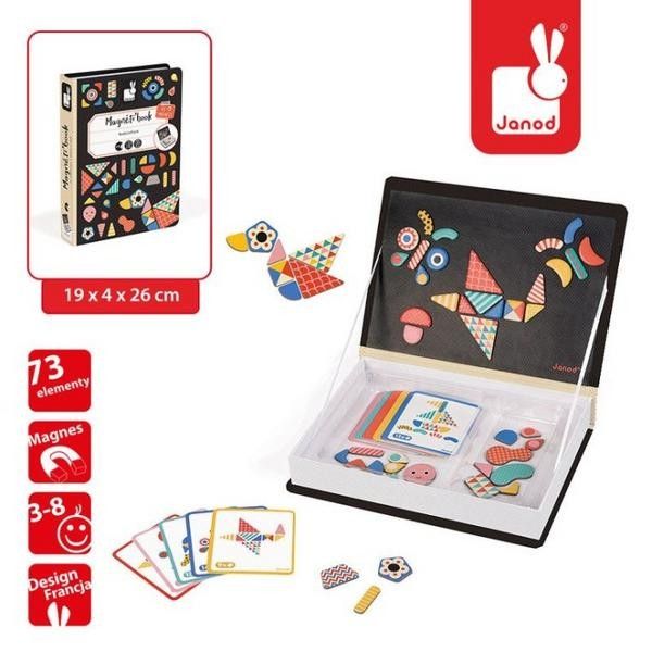 Mainan Puzzle - Janod Magnetic Book - Learn To Tell The Time - 3