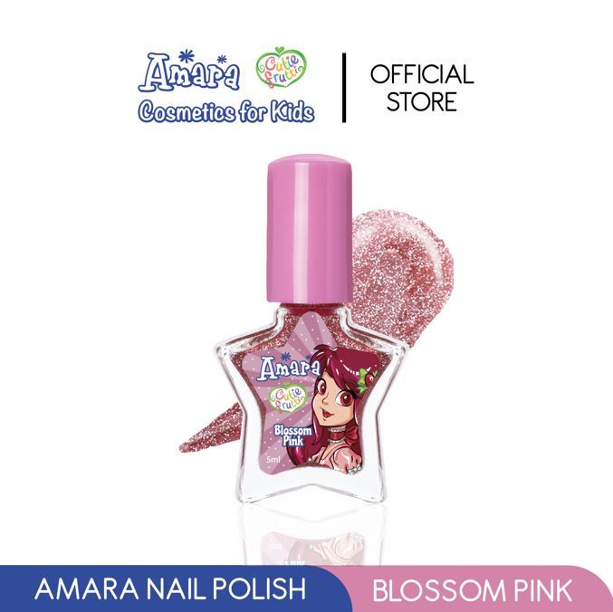 Amara Nail Polish Blossom Pink / Kutek anak aman berBPPOM / Nail polish Peel off - 2