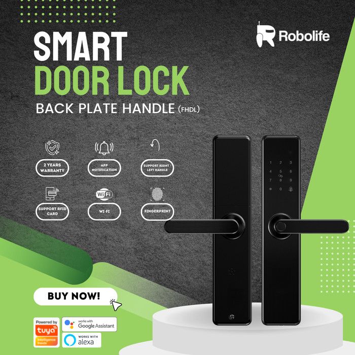 Robolife Smart Door Lock Handle RFID+Finger Print - 1