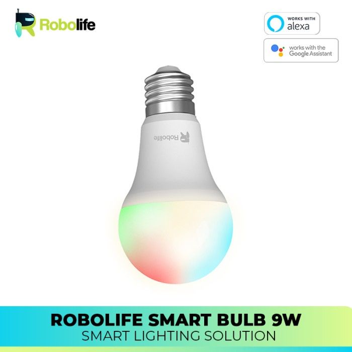 Robolife Smart LED Bulb 9W RGB+CCT+Dimming Lampu Pintar LED - 5