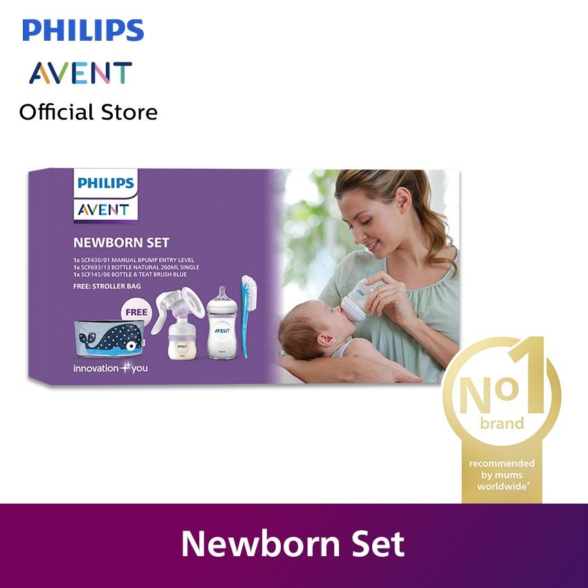 Philips Newborn Set - SCF430/01 + SCF693/13 + SCF145/06 + Stroller Bag - 1