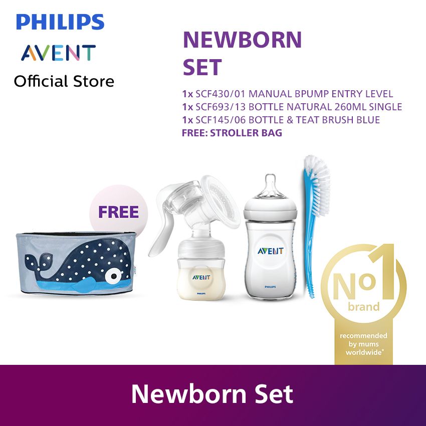 Philips Newborn Set - SCF430/01 + SCF693/13 + SCF145/06 + Stroller Bag - 2