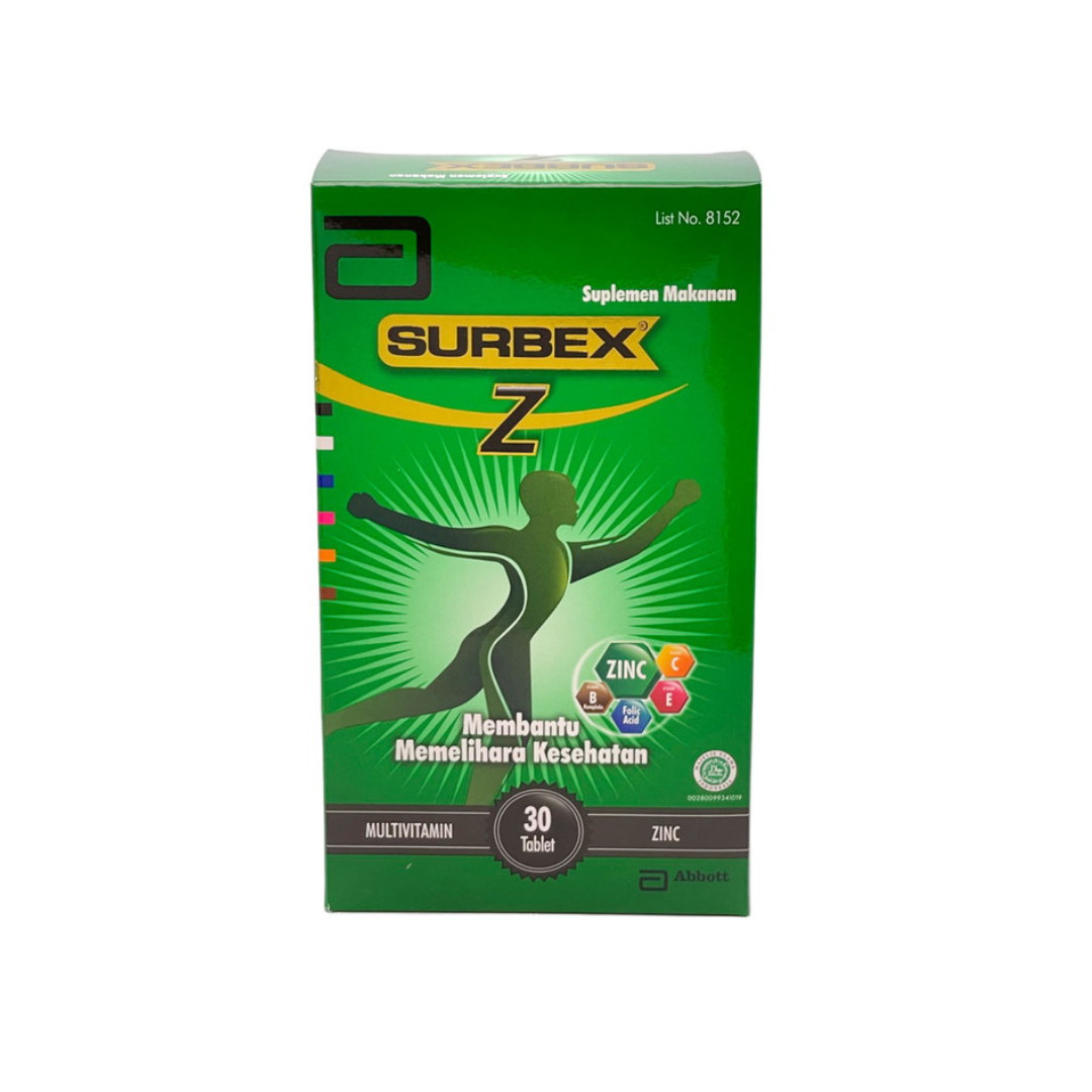 Abbott [Twin Pack] Surbex Z box 30 tab- Multivitamin FREE Foldable Bag - 4