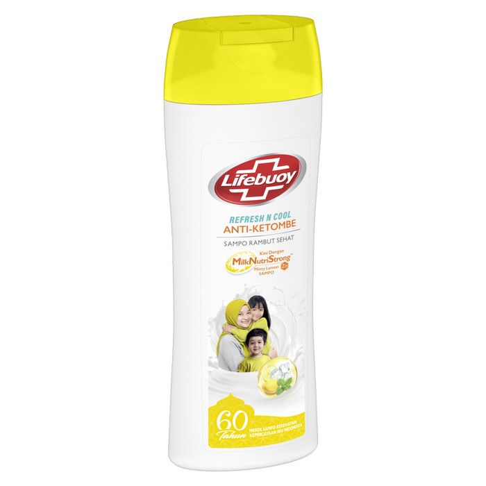 LIFEBUOY Shampoo ANTI KETOMBE Dandruff shampoo Refresh & Cool & Anti Gatal 155ML - 2