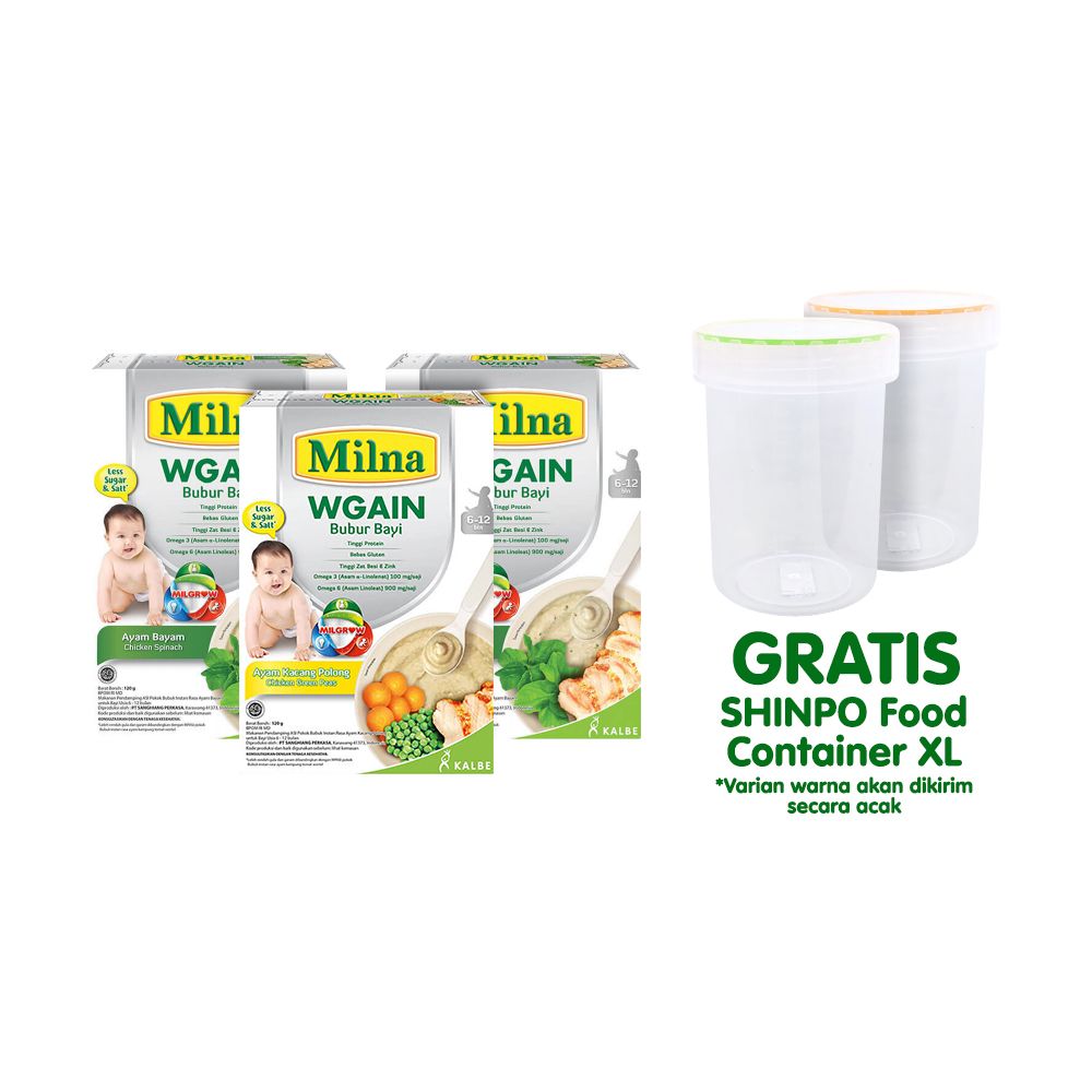 Paket Milna WGAIN Free Food Storage - 2