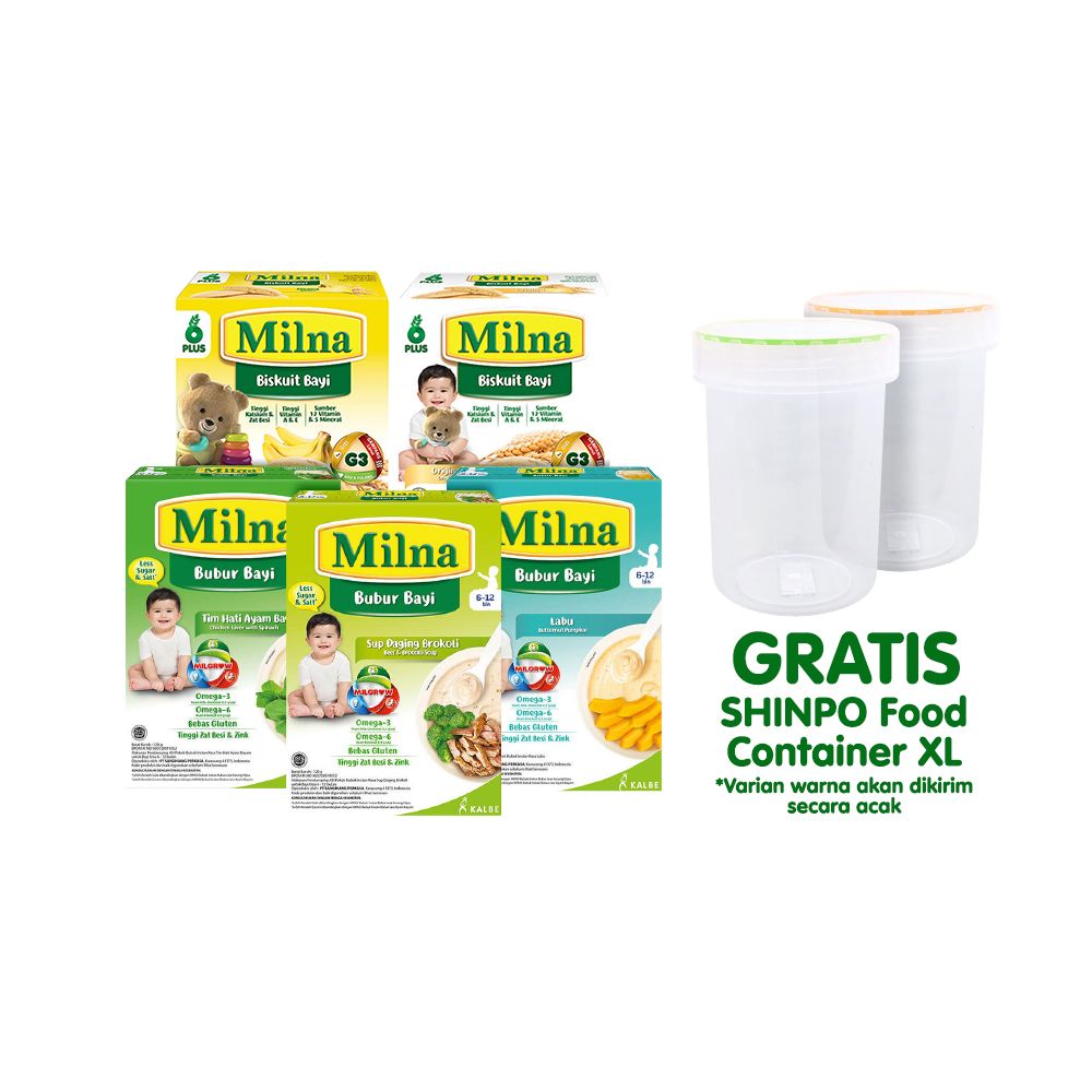 Paket MPASI & Snack Milna Free Food Storage - 2