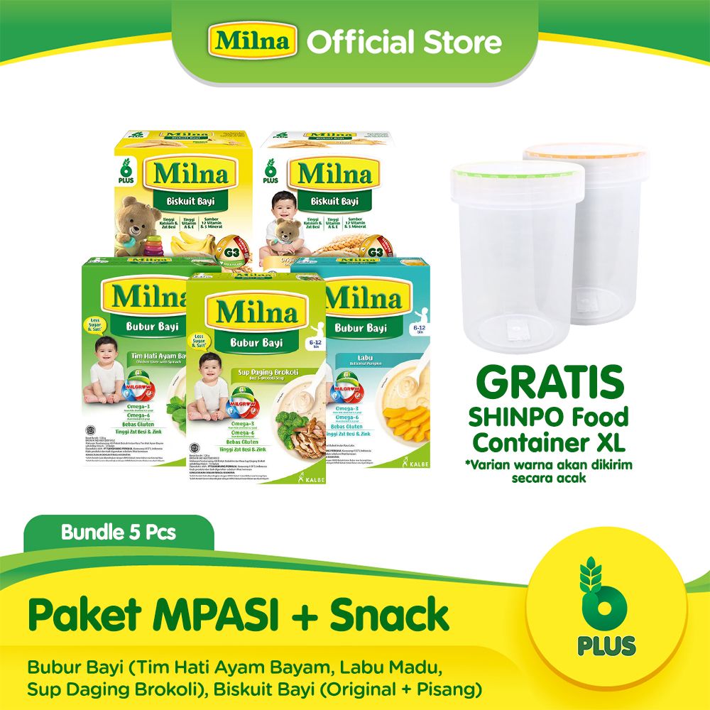 Paket MPASI & Snack Milna Free Food Storage - 1