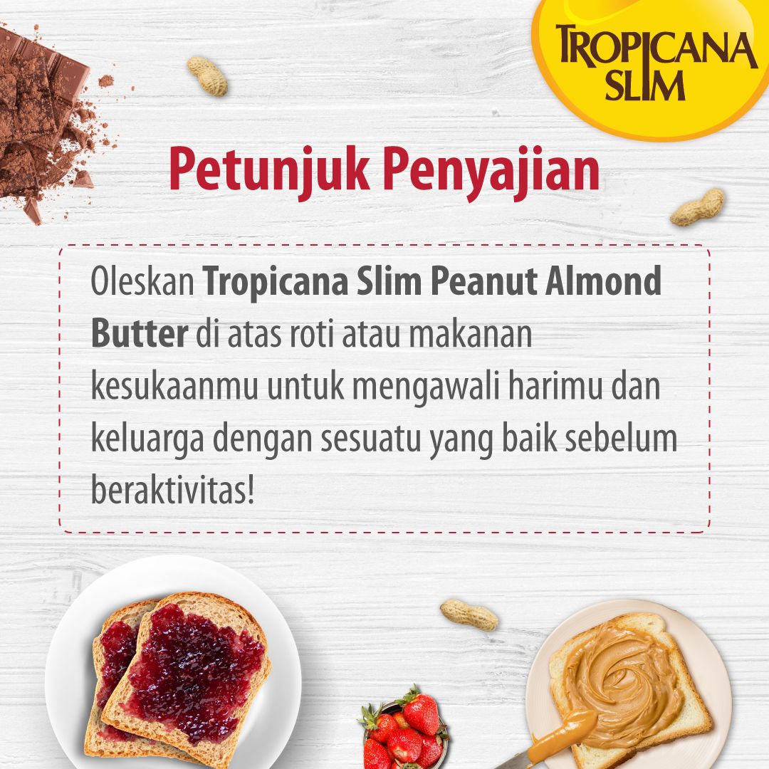 Twin Pack - Tropicana Slim Peanut Almond Butter Spread Jam 300 gram| 2T02703229P2 - 3