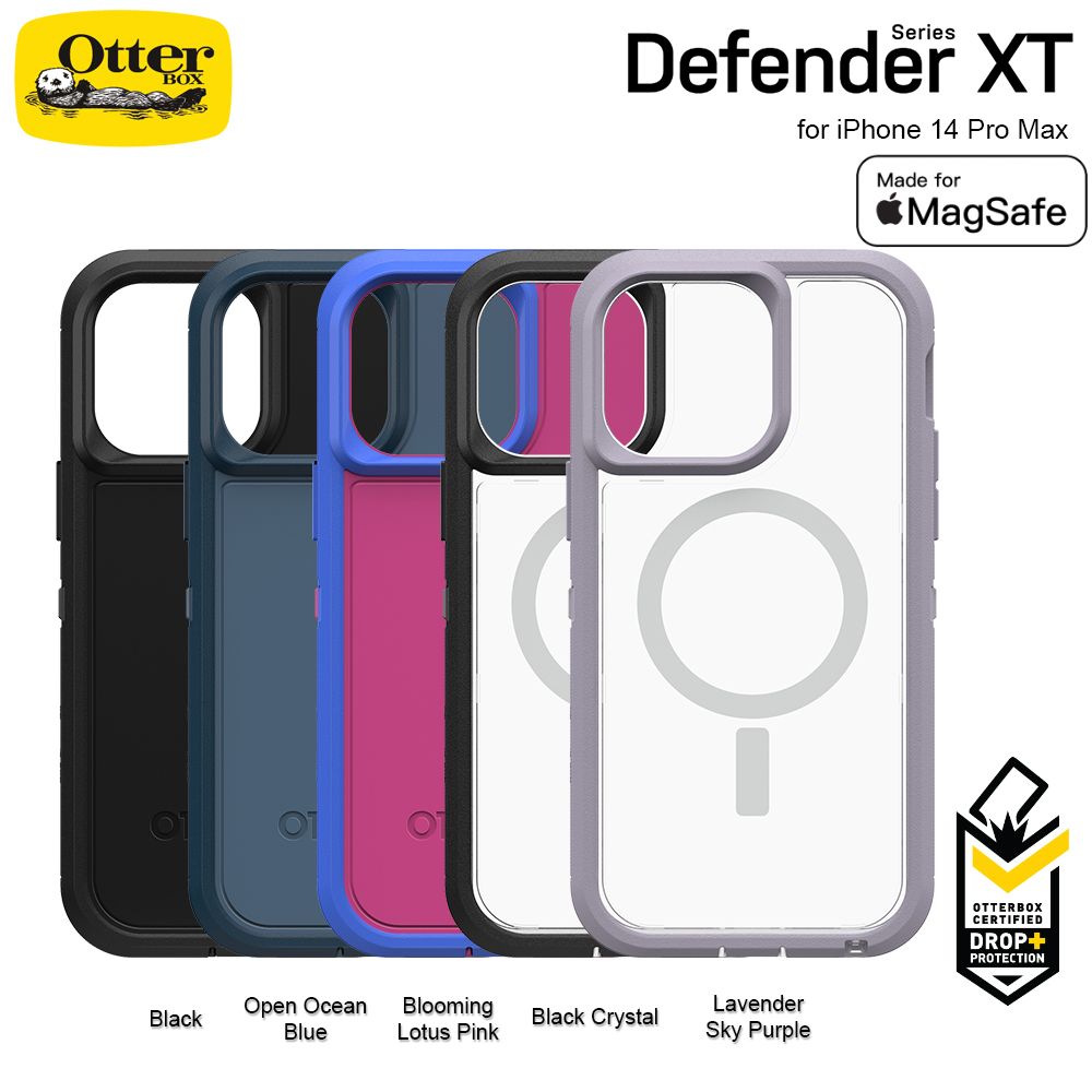 Casing iPhone 14 Pro Max OtterBox Defender XT Case with MagSafe - Blooming Lotus Pink - 1