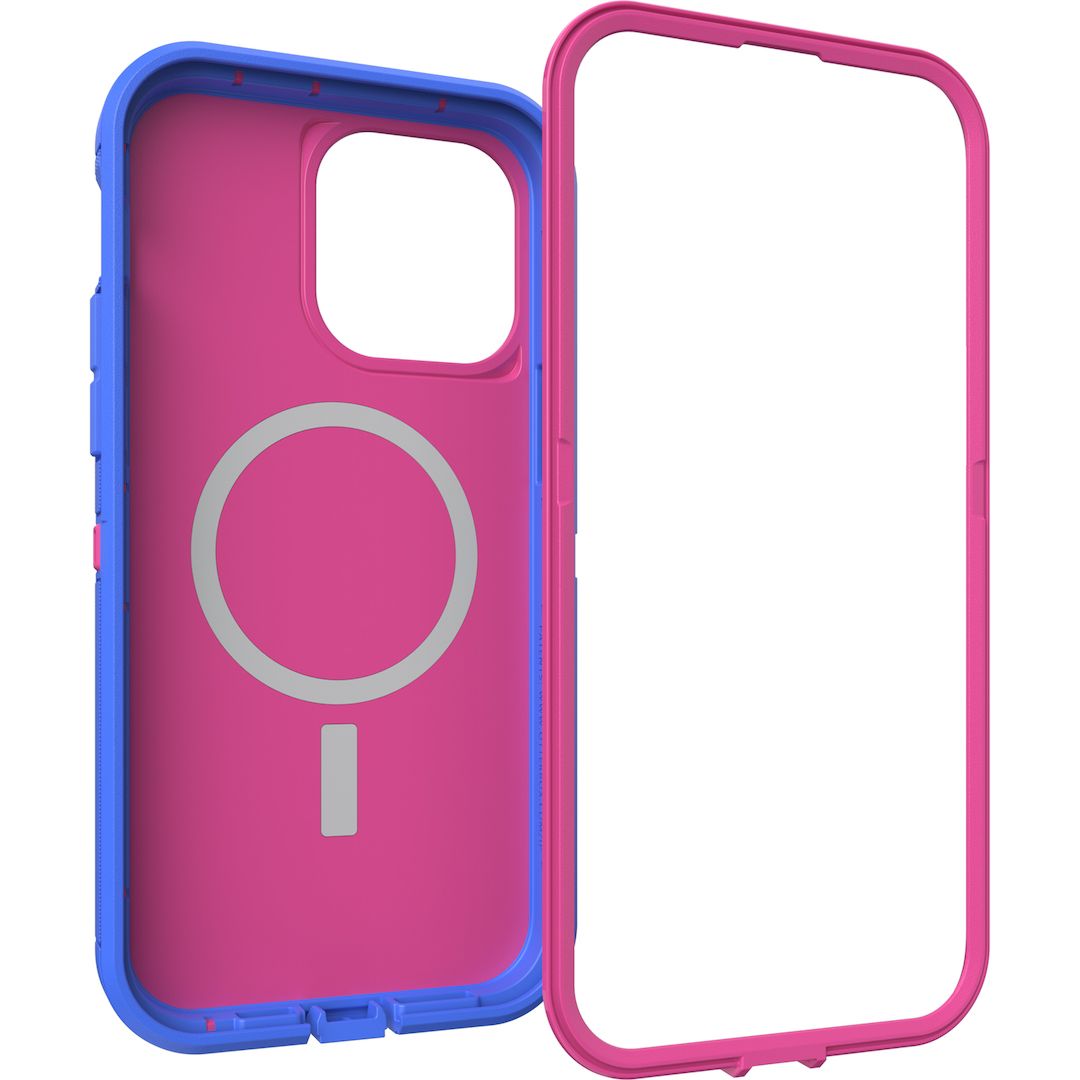 Casing iPhone 14 Pro Max OtterBox Defender XT Case with MagSafe - Blooming Lotus Pink - 3