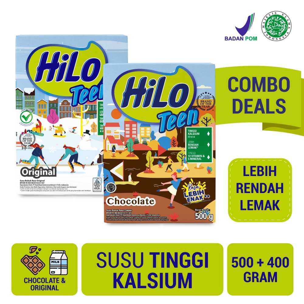 Paket Teen - HiLo Teen Chocolate 500g & Original 400g | PH19H103 - 1