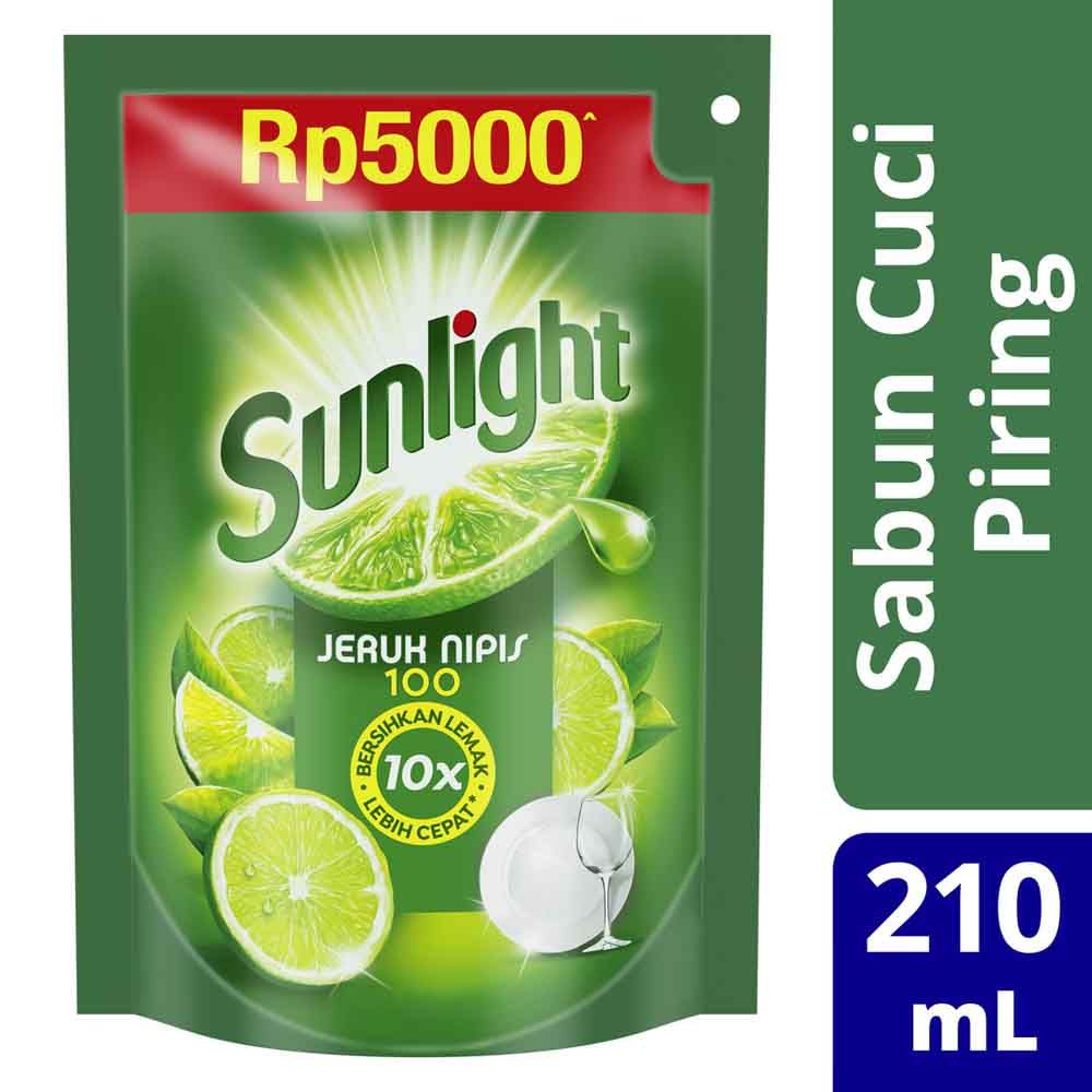 Sunlight Cuci Piring Jeruk Nipis 210Ml 1 Karton - 1