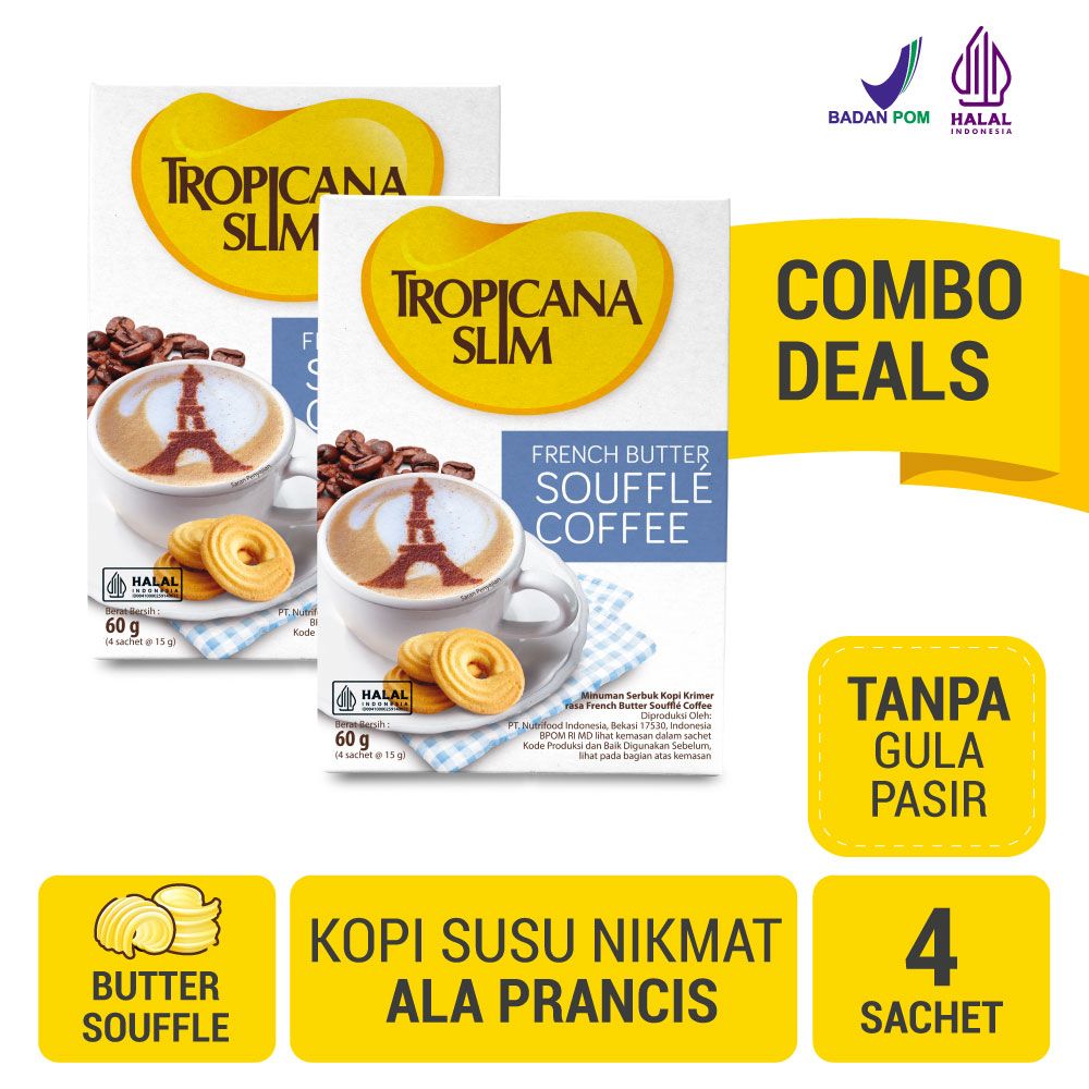 Twin Pack - Tropicana Slim French Butter Souffle Coffee 4 Sch | 2T01705164P2 - 1