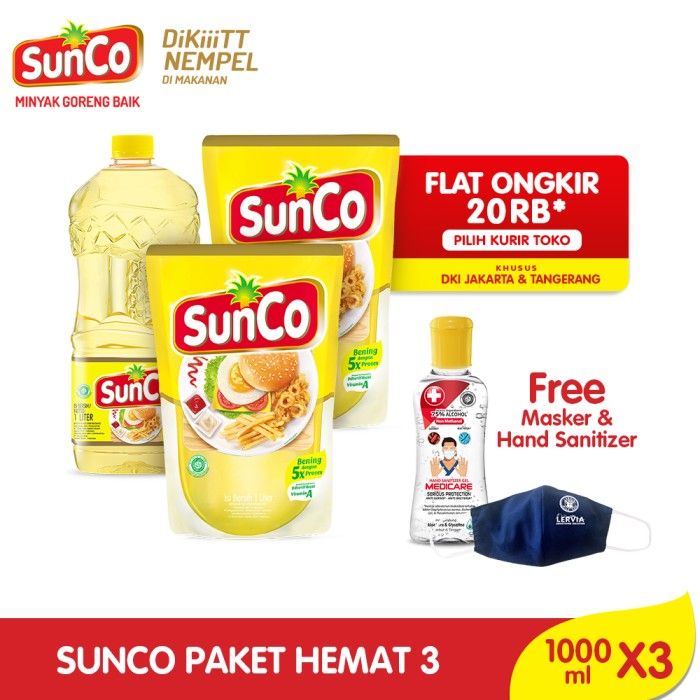 Sunco Paket Hemat 3 - Free Masker & Hand Sanitizer - 1