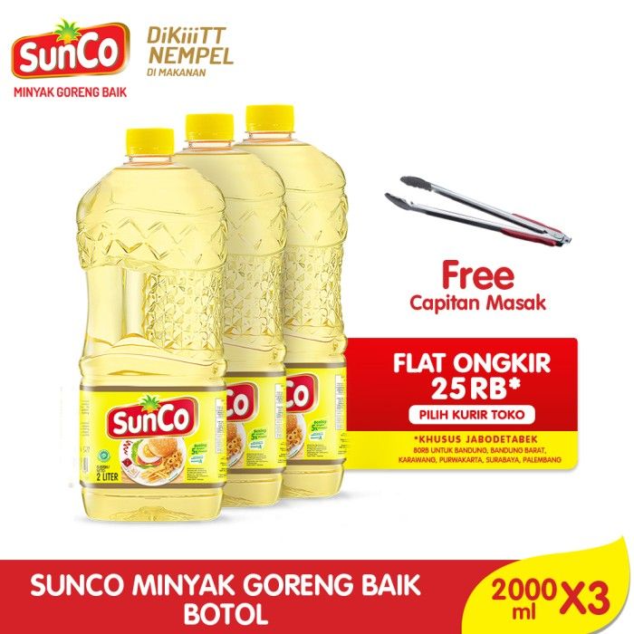 Sunco Botol 2L Multipack 3pcs - Free Capitan Masak - 1