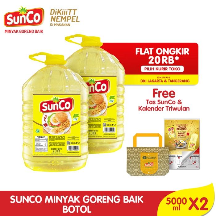 Sunco Botol 5L - Twinpack - Free Tas Sunco & Kalender Triwulan - 1