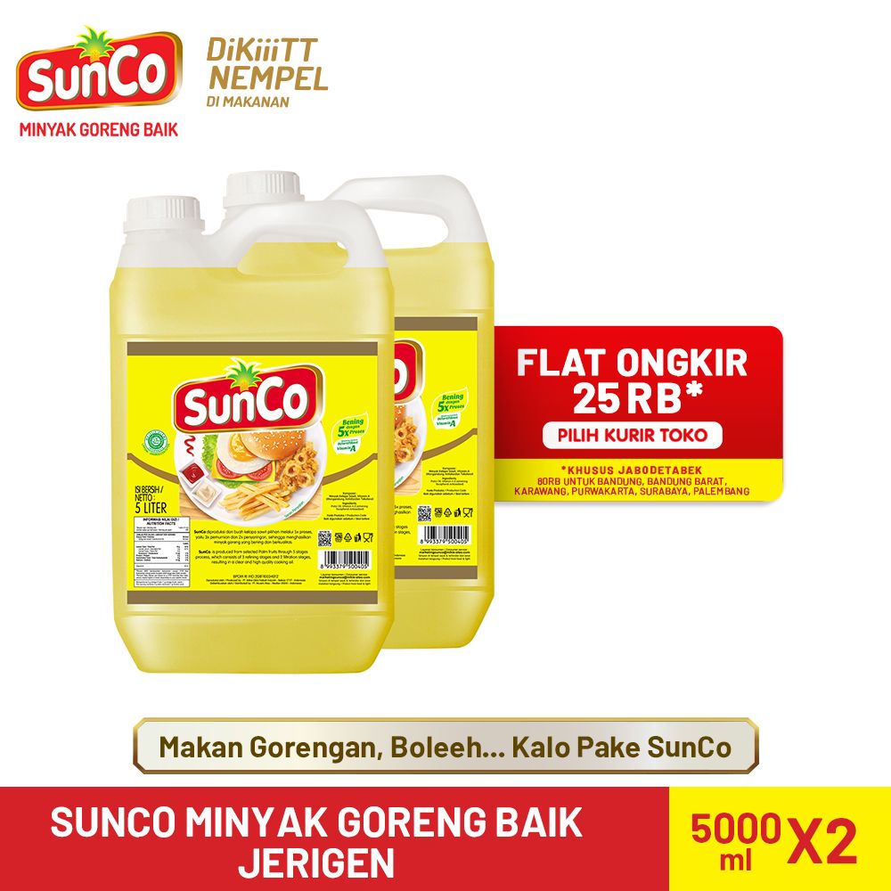 Sunco Minyak Goreng Jerigen 5 L - Twinpack - 1