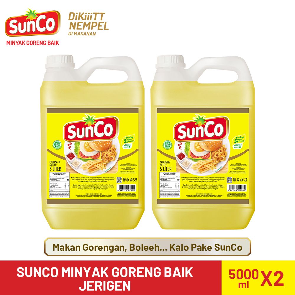 Sunco Minyak Goreng Jerigen 5 L - Twinpack - 2