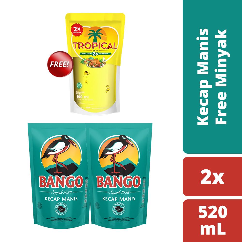 Buy 2 Bango Kecap Manis 520ML Free Minyak - 1
