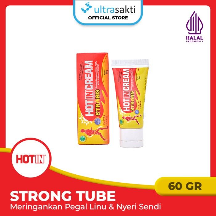HOTIN Tube Strong 60gr - Meringankan Pegal Linu & Nyeri Sendi - 1
