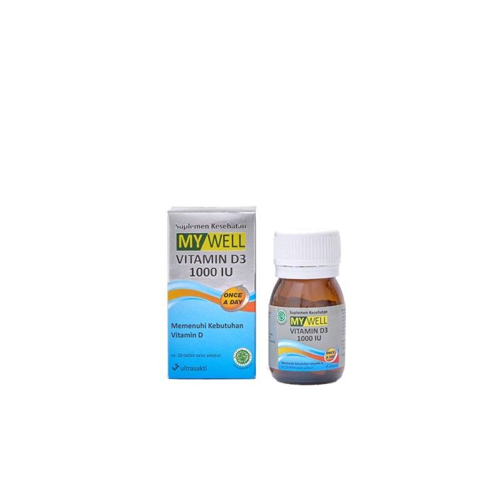 Mywell Vitamin D3 1000IU @20 Tablet - Suplemen Kesehatan Imun & Tulang - 2