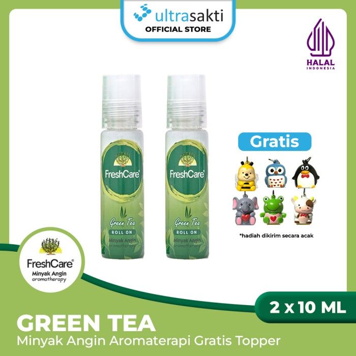 Paket FreshCare Green Tea 2pcs @10ml Free 1pc Topper - 1