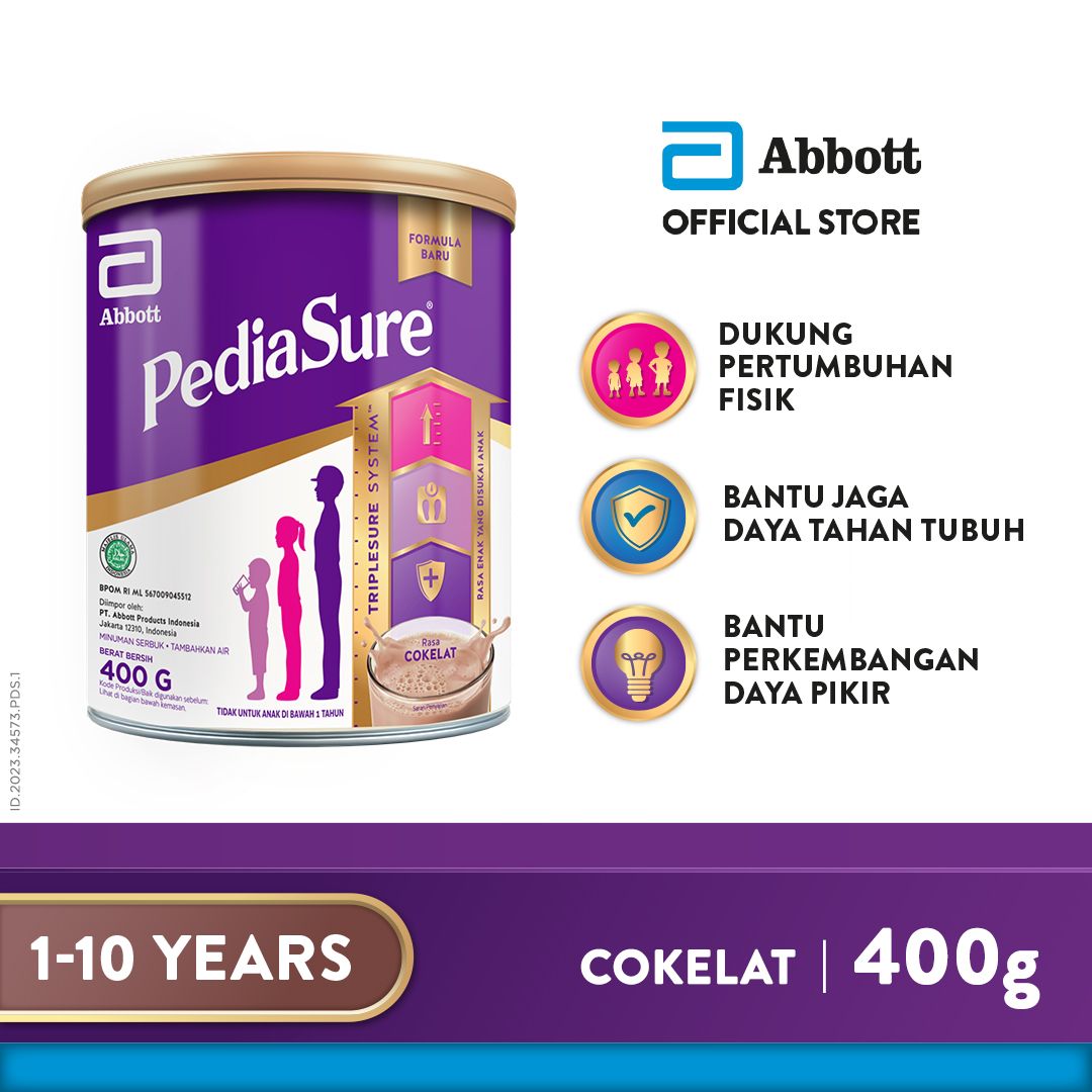 Pediasure Cokelat 400 g (1-10th) - Susu Pertumbuhan Anak - 1