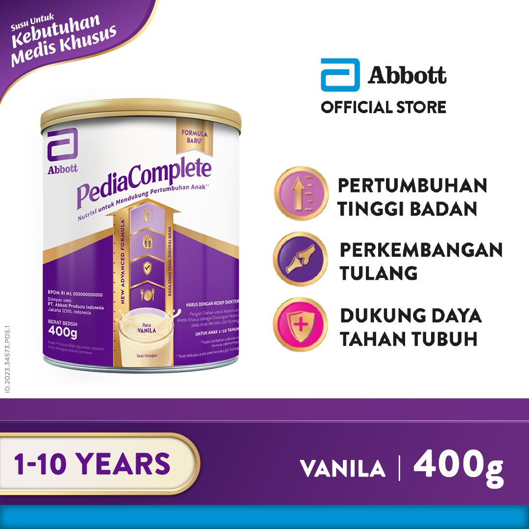 Pediasure Compelete Vanila 400 g (1-10th) - Susu Pertumbuhan Anak - 1