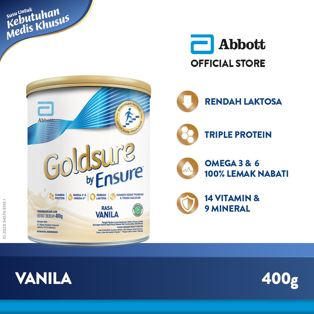 Goldsure Vanila 400 g - Susu Nutrisi Dewasa - 1