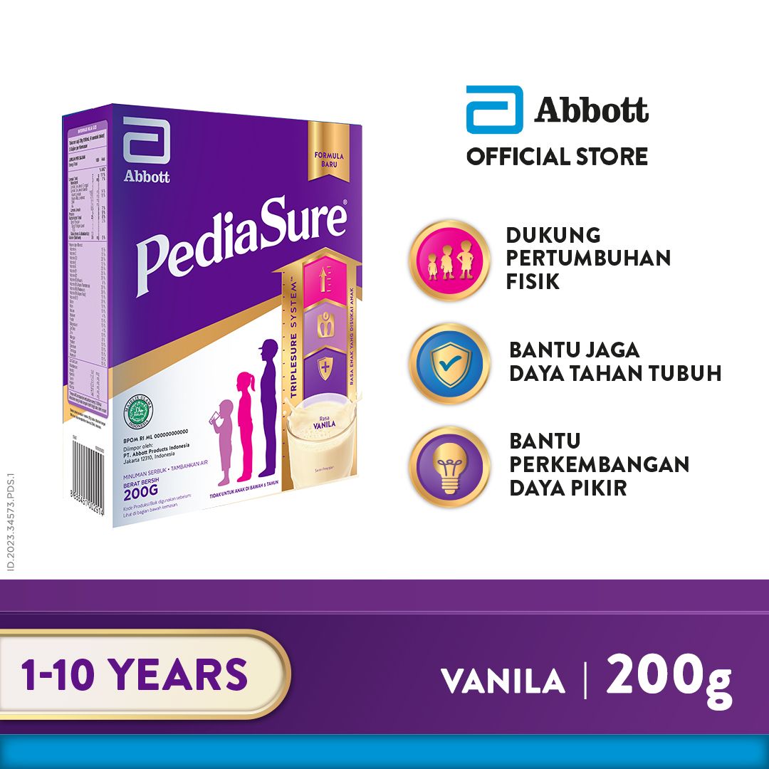 Pediasure Vanila 200 g (1-10th) - Susu Pertumbuhan Anak - 1