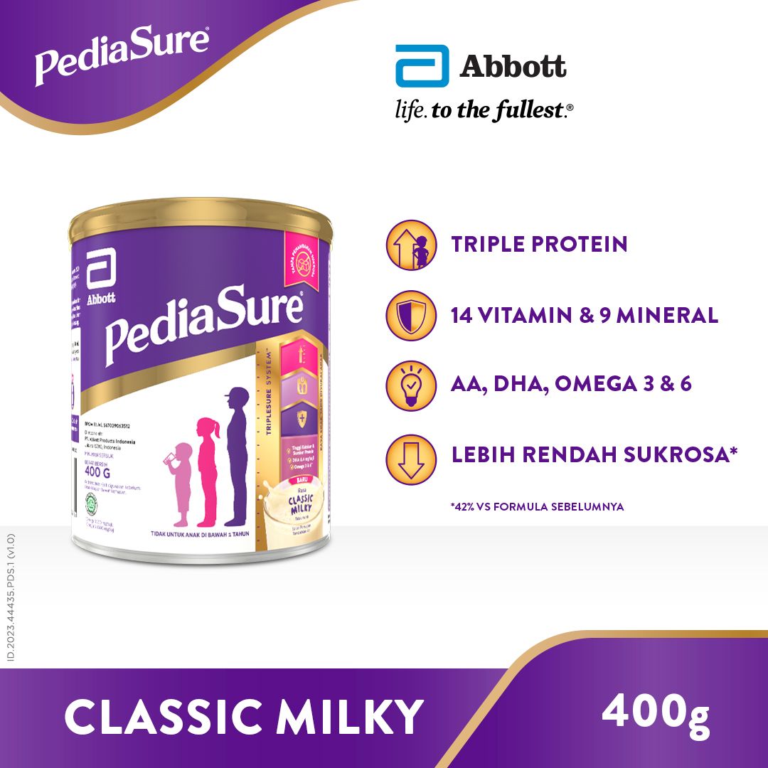 PediaSure Classic Milky 400 g (1-10th) - Nutrisi Pertumbuhan - 1