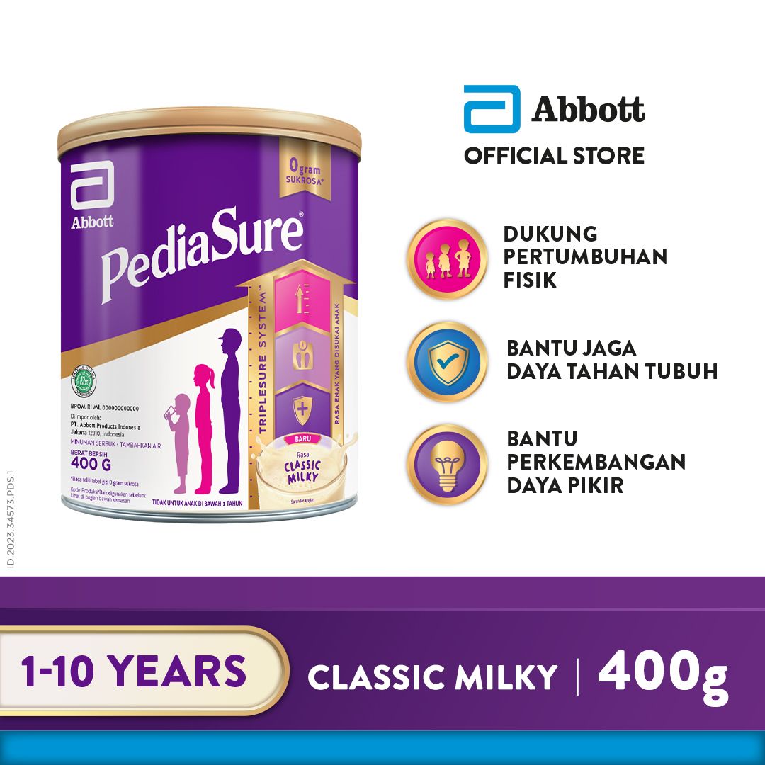 Pediasure Classic Milky 400 g (1-10th) - Susu Pertumbuhan Anak - 1