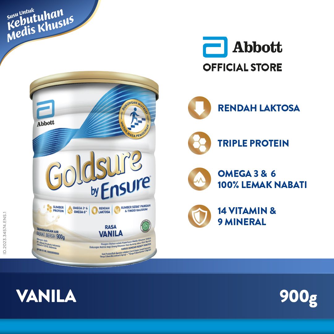 Goldsure Vanila 900 g - Susu Nutrisi Dewasa - 1