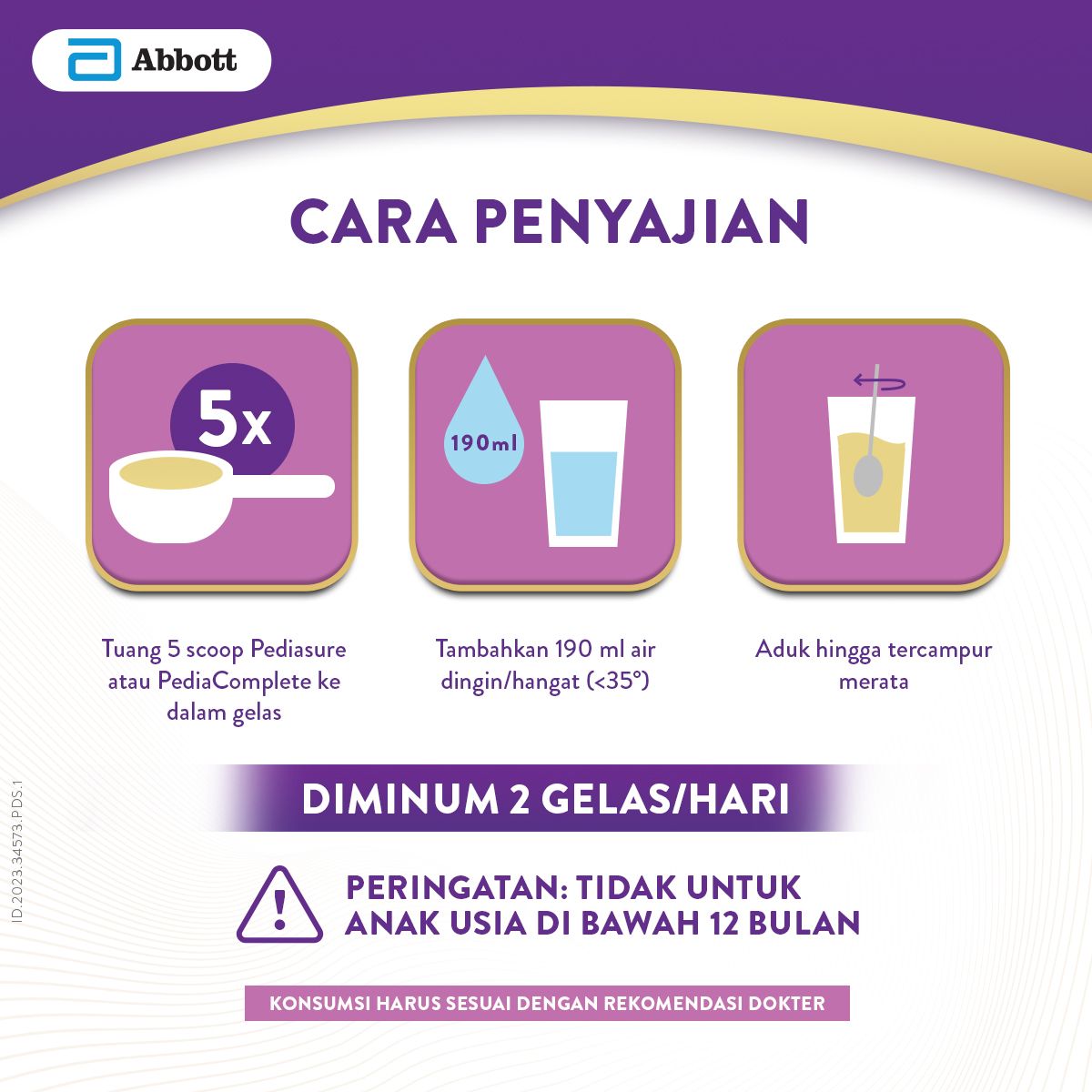 Ensure Cokelat 900 g - Susu Nutrisi Dewasa Rendah Laktosa - 5 pcs - 5